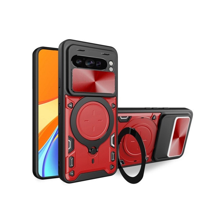 Husa FS Upzz CamGuard Pro Compatibila Cu Google Pixel 9 / 9 Pro - Red