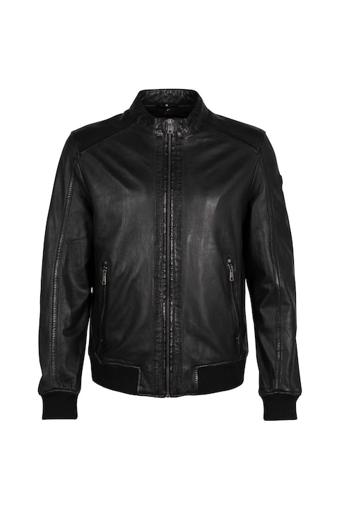 Geaca de Piele Barbati Mauritius Neagra MMGoran