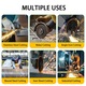 Set 25 Disc Debitare Inox, Zggzerg, 125 mm diametru, 1.2 mm grosime, Panze disc metalic pentru taierea metalului, Ascutit si durabil, Rezistent la uzura, Se aplica masinii de macinare de tip 125 unghi, Alumina/Rasina, 125 x 1.2 x 22.2mm, Negru