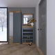 Mobilier hol Nordic-6, Everest, PAL, 160 х 38 х 205 cm, Stejar kraft auriu, grafit