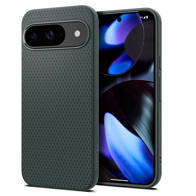 Carcasa Spigen Liquid Air compatibila cu Google Pixel 9 / 9 Pro Green