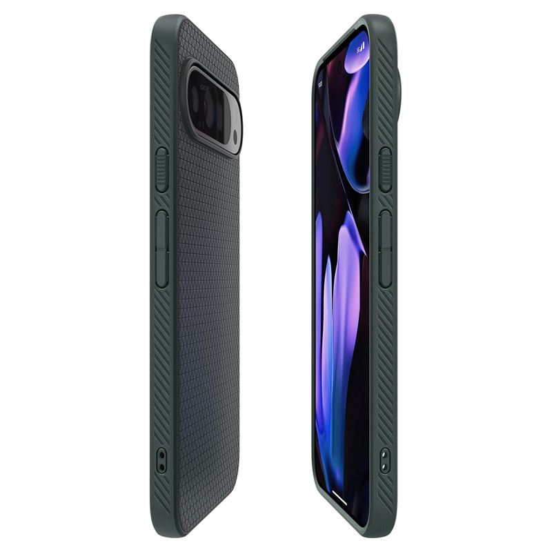 Carcasa Spigen Liquid Air compatibila cu Google Pixel 9 / 9 Pro Green