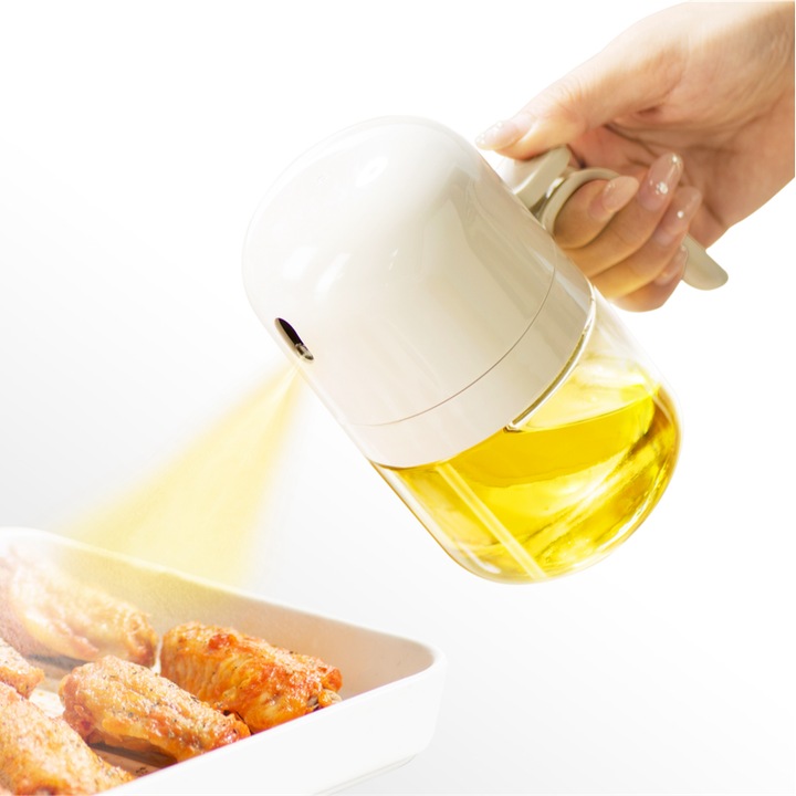 Sticla pulverizator ulei, transparent, 300ml