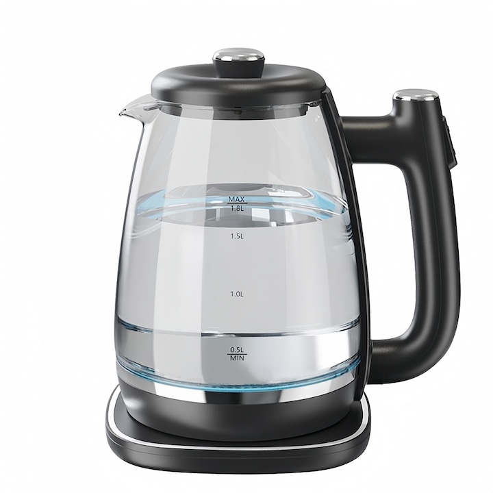 Fierbator electric portabil, capacitate 0.4L, inox, roz