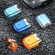 Aparat de ras electric portabil, rezistent la apa, dublu cap, aliaj de aluminiu, 400mAh, albastru