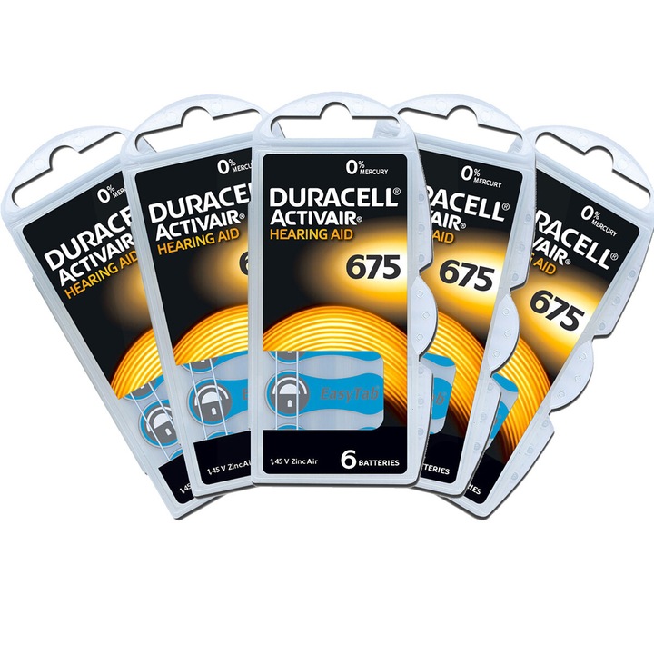 Hallókészülék elem DURACELL 30x 675 PR44 Activair900