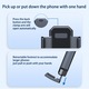Suport auto universal pentru telefon mobil, Ventuza, Montare pe parbriz sau bord, 4.5-7 inch, Brat de sprijin flexibil de rasucire, HouDeOS®, Negru