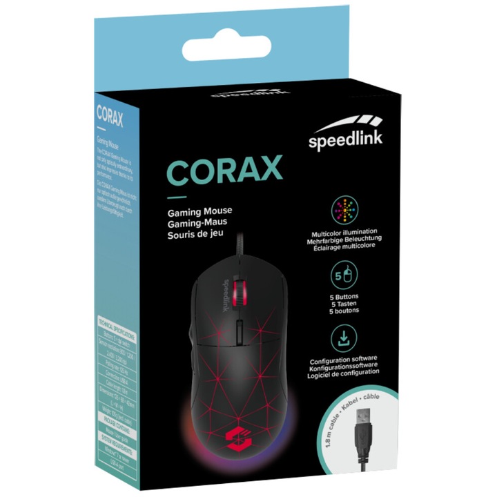 Мишка Speedlink Corax Black