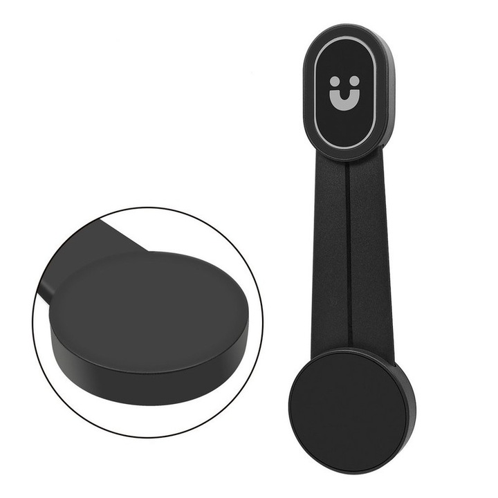 SCPBOWL telefon autós tartó, rugalmas acélötvözet, mágneses, fekete, 200mm