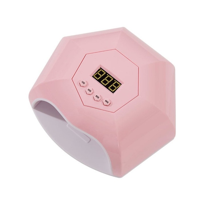Uscator de unghii SCPCODE, 280W, 4 setari de timp, senzor automat, roz, 215x190x110mm