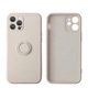 Husa telefon, compatibila iPhone 13, suport magnetic, protectie camera, alb