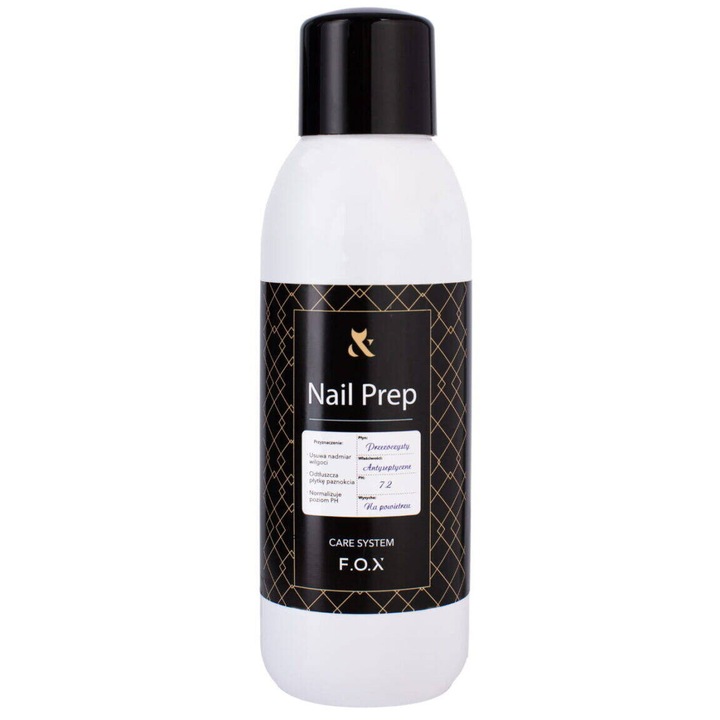 Körömeltávolító, FOX, Nail Prep, 200 ml, zsíroldó folyadék
