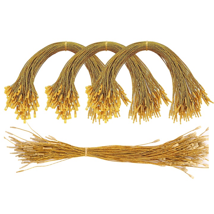 Set 400 sfori pentru agatat ornamente Craciun, HERUSI, poliester, multicolor, 20cm