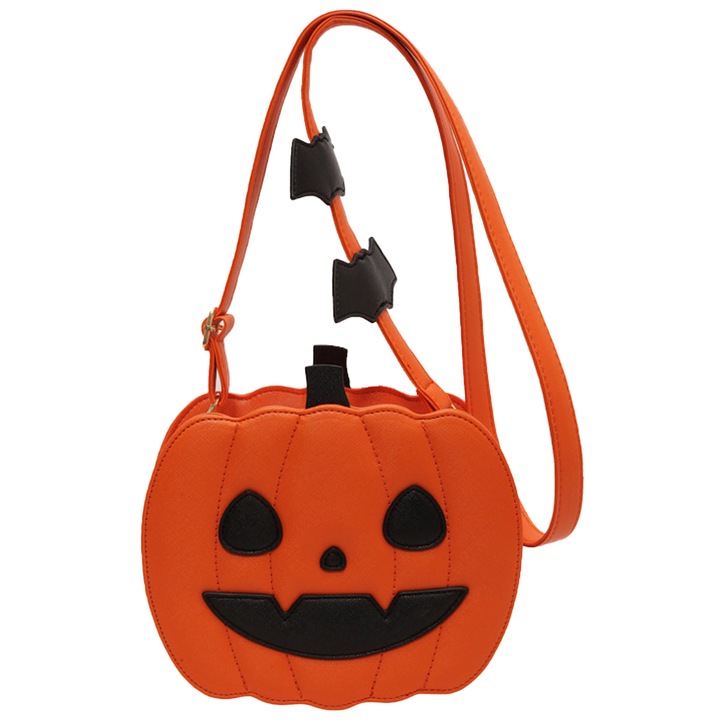 Дамска чанта за през рамо, Jormftte, тиква, дяволски стил, ежедневна чанта, многоцветна