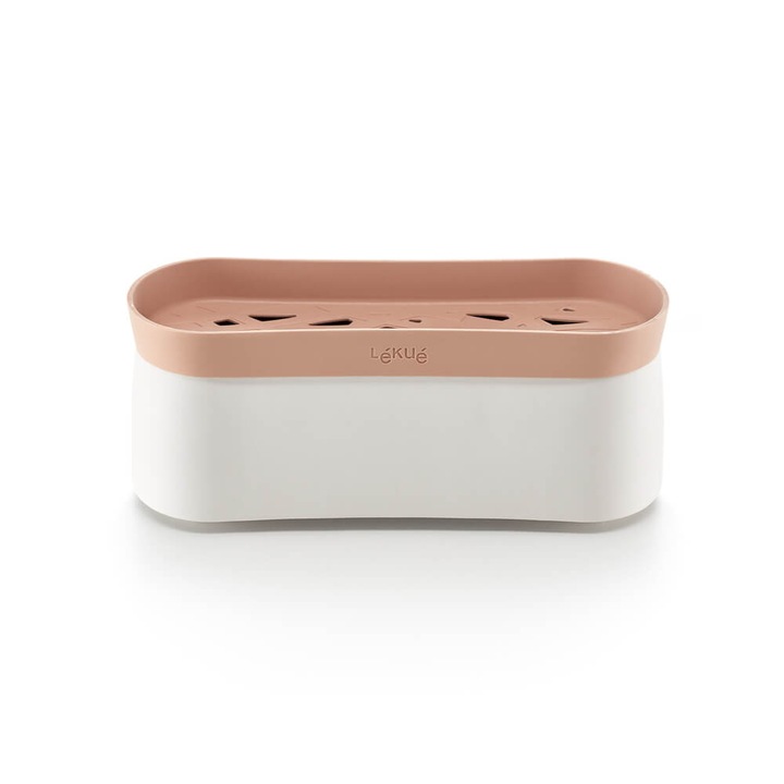 Lekue mikrohullámú tésztafőző, szűrő, bézs