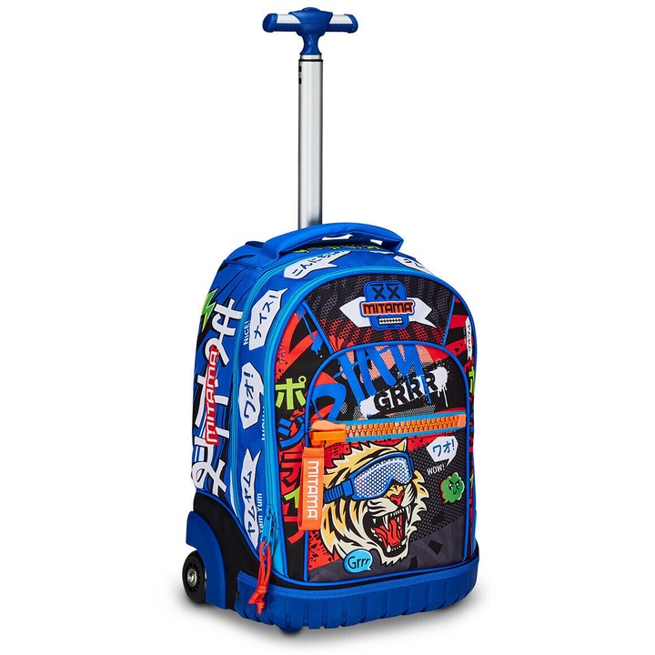 Ghiozdan Tip Troler, Mitama, Baza Intarita, Bretele, Impermeabil, 47x34X21, Colectia Run Wild Tiger