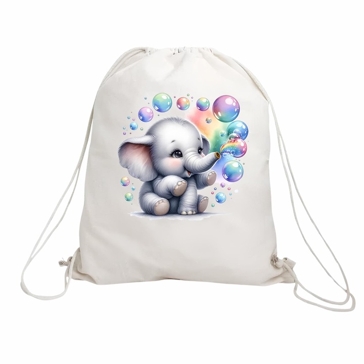 Rucsac pentru copii, Cresa, Gradinita, Elefantel, 43×34 cm, RGR031