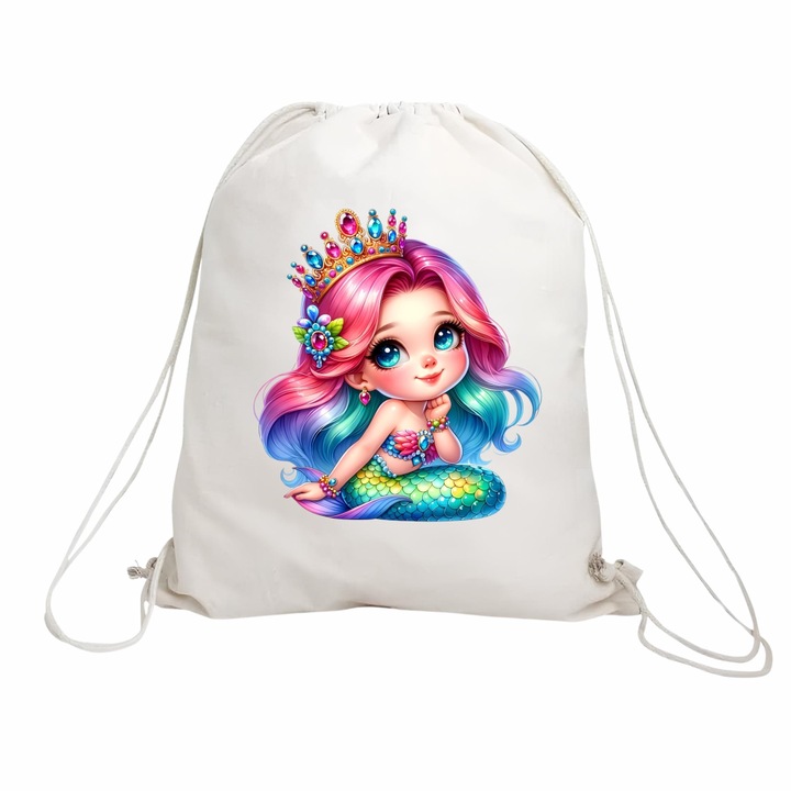 Rucsac pentru copii, Cresa, Gradinita, Sirena, 43×34 cm, RGR016