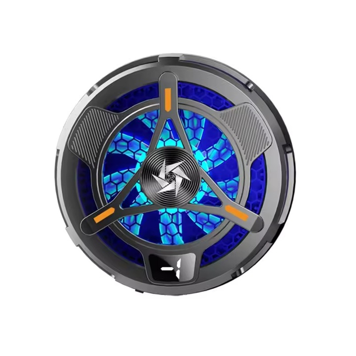 Mágneses hűtőhűtő táblagépekhez és telefonokhoz – 27 W-os félvezető hűtés két sebességfokozattal, lapos hűtőbordával, erős mágneses rögzítéssel és RGB LED-del játékhoz és streameléshez