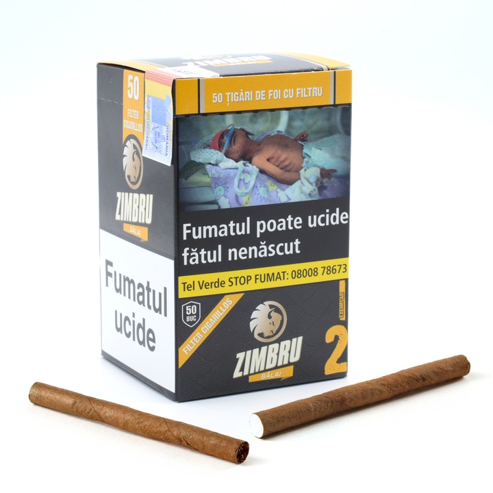 Tigari de foi, cigarillos, Zimbru, Balai, Vanilie, 50 buc