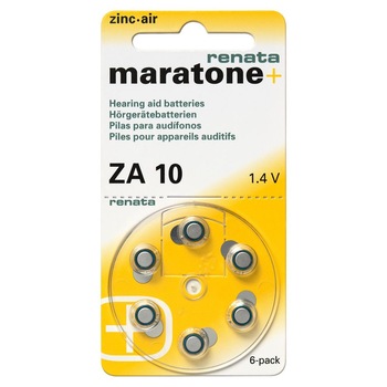 Baterie acustica RENATA ZA10 blister, 6 buc Baterie acustica RENATA ZA10 blister, 6 buc