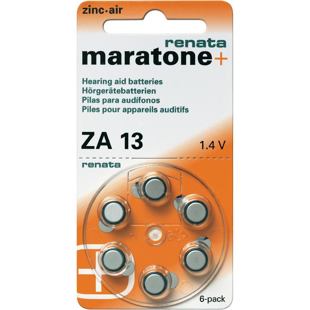 Baterie acustica RENATA ZA13 blister, 6 buc