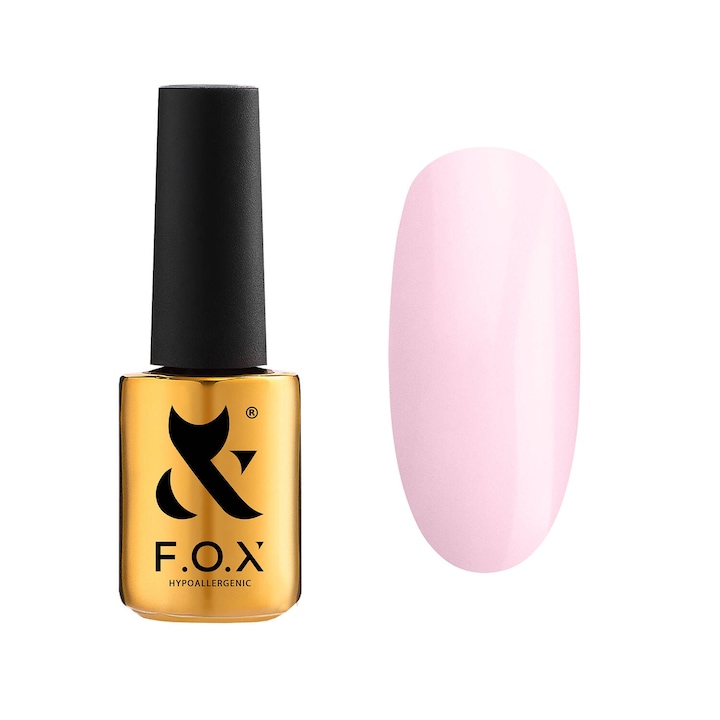FOX Tonal Cover Base körömlakk hibrid, púder-rózsaszín, 14ml