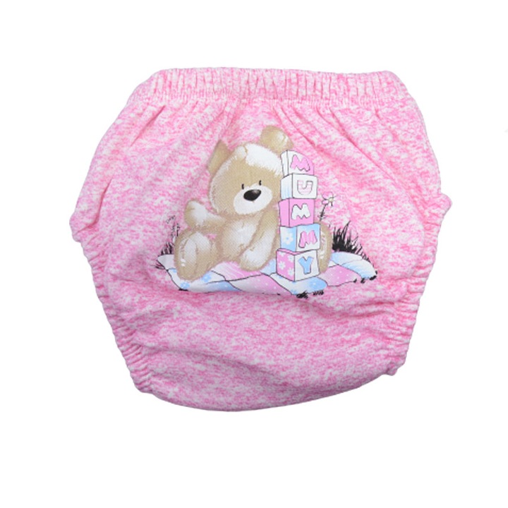 Chiloti de trecere la olita pentru copii Mini Junior POS-2, Roz 3-4 ani