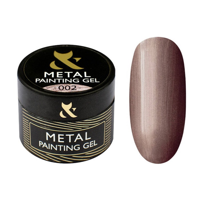 FOX zselés körömlakk, Metal 002, rózsaszín arany, 5ml