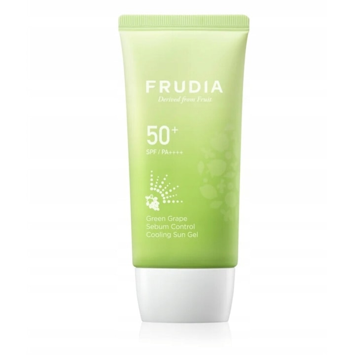 Гел за лице FRUDIA Green Grape Sebum Control SPF 50, 50 мл, слънцезащитен, хидратиращ