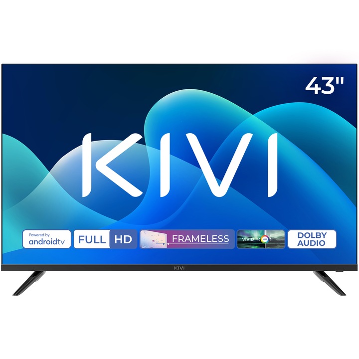 Телевизор KIVI LED 43F730QB, 43" (109 см), Smart Android TV, Full HD, Клас F