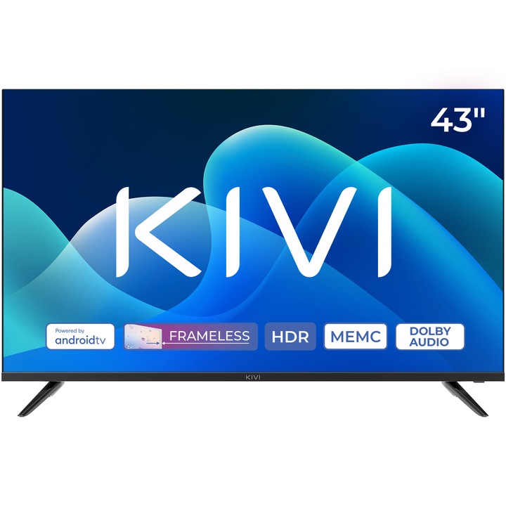 Телевизор KIVI LED 43U730QB, 43" (109 см), Smart Android TV, 4K Ultra HD, Class G