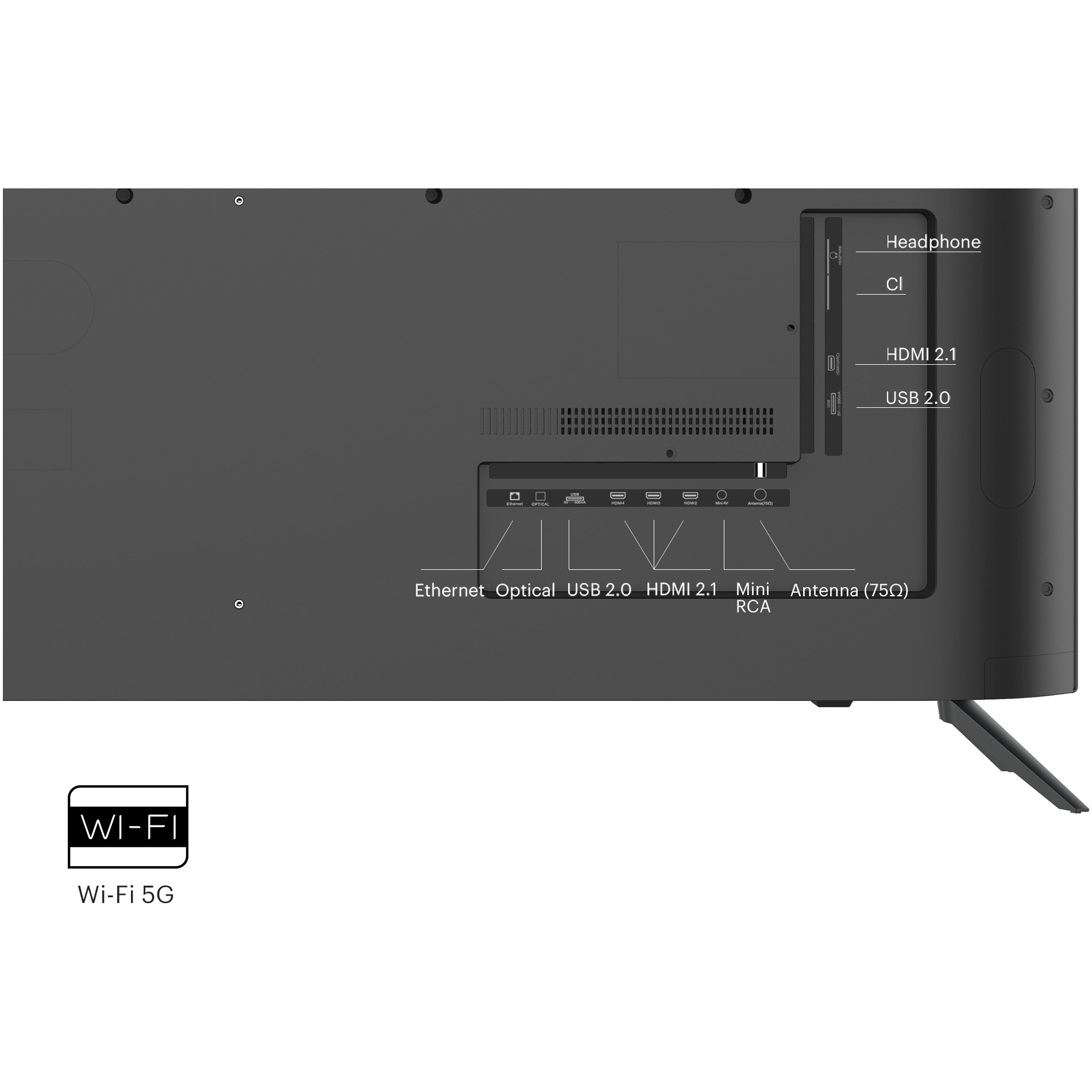 Televizor KIVI LED 75U760QB, 191 cm, Smart Android TV, 4K Ultra HD, Clasa F