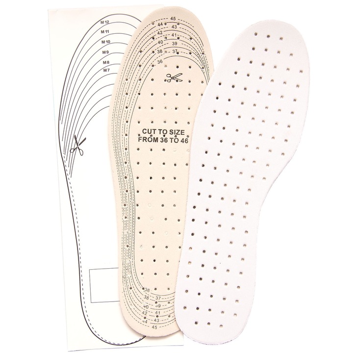 Set 2 Branturi tip Talpici din spuma, marime universala, albe