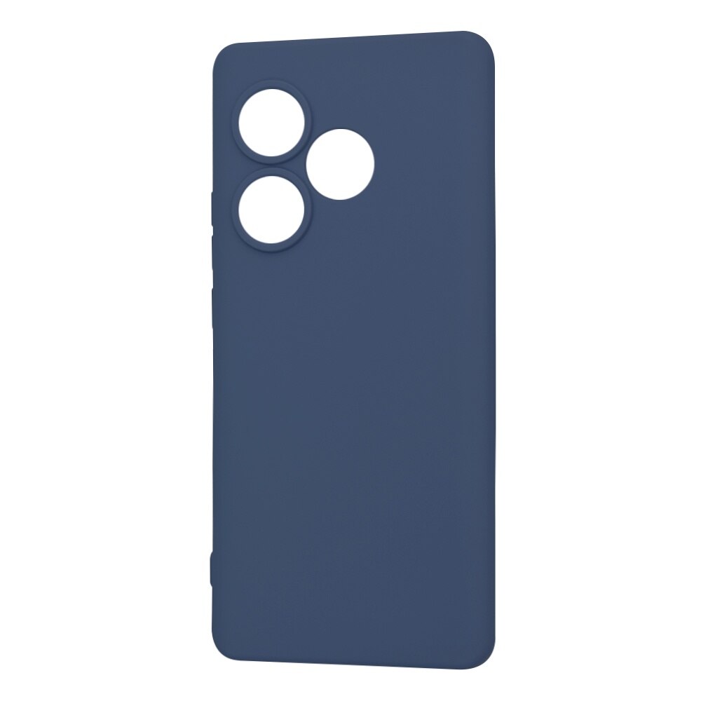 Husa din silicon pentru Realme GT 6, Smartphosis SoftFlex, Albastru inchis