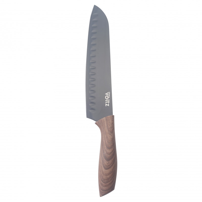 こたちゅ Cutit de bucatar Santoku Oliver Voltz OV51633WS, 18 cm, Maner