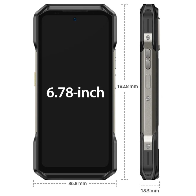 Telefon mobil Ulefone Armor 27 Pro, Negru, 5G, Camera Night Vision 64MP, 6.78" FHD+ 120Hz, 24GB RAM (12GB+ 12GB extensibili), 256GB ROM, Android 14, 10600mAh, DualSim