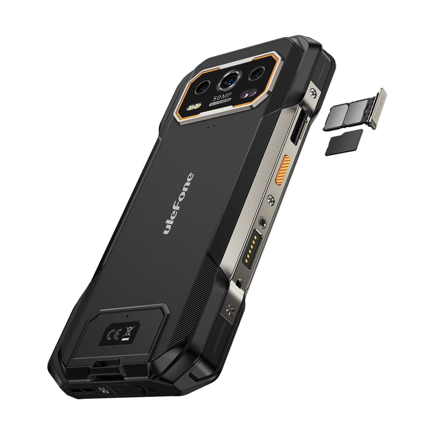 Telefon mobil Ulefone Armor 27 Pro, Negru, 5G, Camera Night Vision 64MP, 6.78" FHD+ 120Hz, 24GB RAM (12GB+ 12GB extensibili), 256GB ROM, Android 14, 10600mAh, DualSim