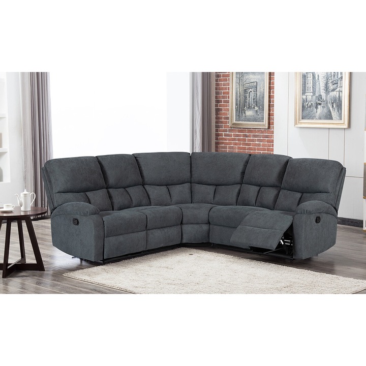 Coltar Recliner KJSF055, 222 X 82 X 105 cm, gri