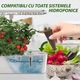 Set 12 bureti Regal Bliss ®, pentru cresterea plantelor, set de capsule pentru ghiveci de plante cu sistem de cultivare hidroponica fara sol, inlocuitori de bureti pentru gradina hidroponica, Maro