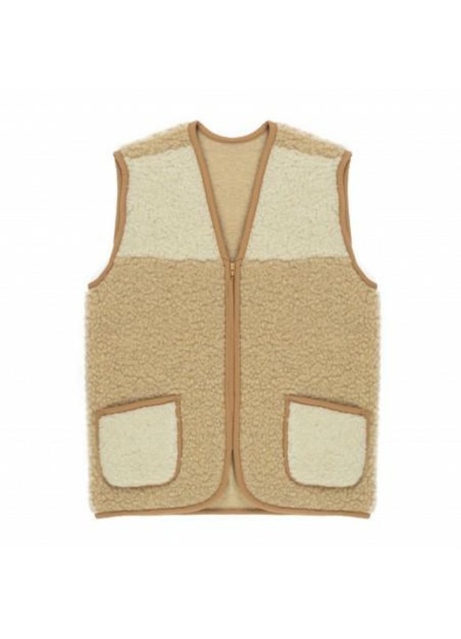 Vesta dama, lana merinos, Kampol Serena, bej, XL