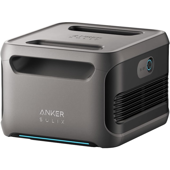 Baterie suplimentara Anker Solix BP3800 pentru statia de alimentare Anker Solix F3800, 3840Wh, LiFePO4, Gri