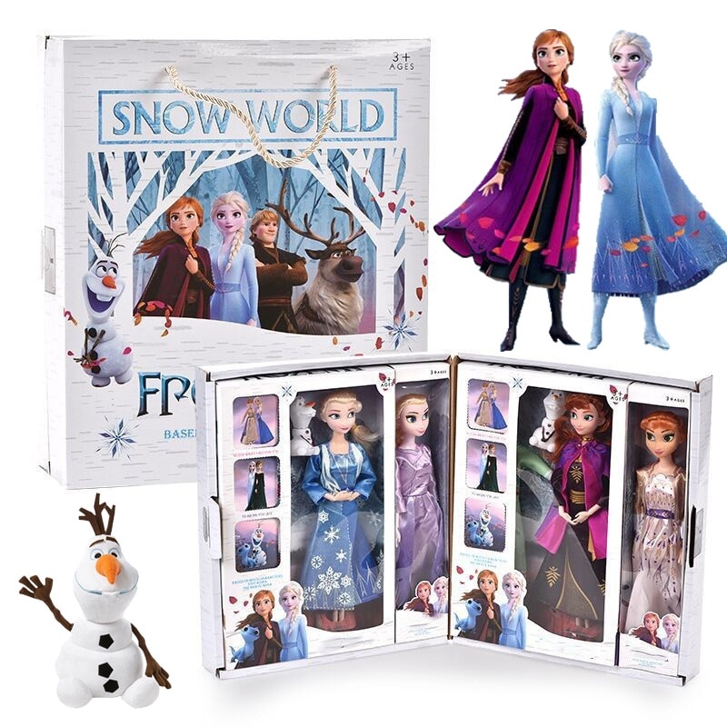 SET Printese Elsa si Anna Dolls Editie Deluxe, personaje din