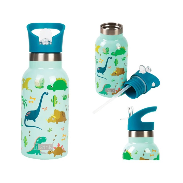 Sticla termica green dino - 350ml