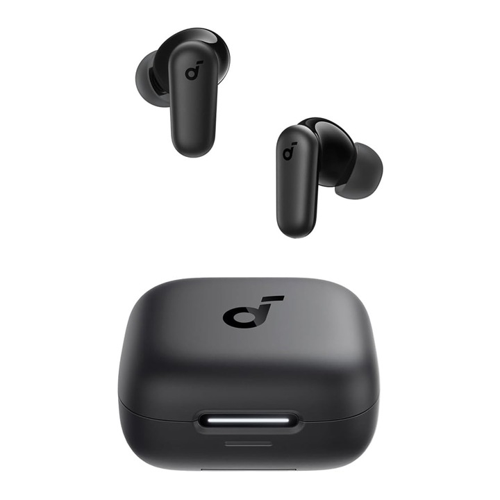 TWS Bluetooth слушалки, шумопотискане, сензорно управление, IP54 - Anker SoundCore P30i (A3959311) - черни