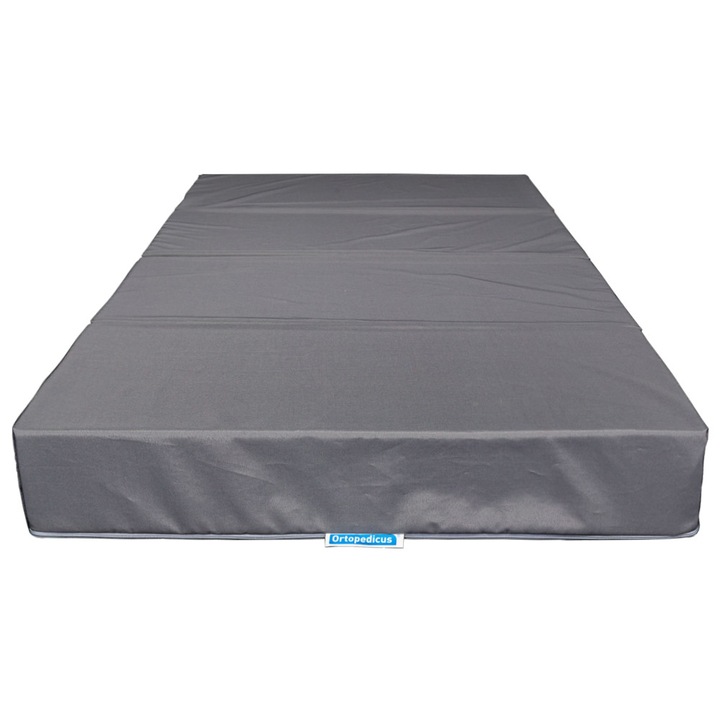 Saltea pliabila, Ortopedica, Ortopedicus, Fold & Go, 190x80x15 cm, cu husa impermeabila, utilizare outdoor & indoor