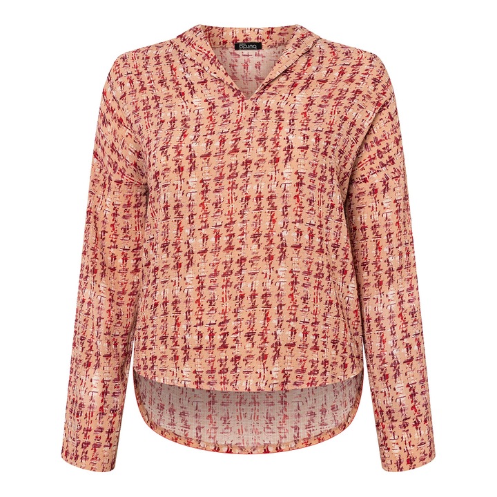 Tipar bluza pentru femei, cu decolteu in v si maneci largi, in doua variante