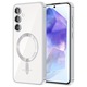 Husa pentru Samsung Galaxy A55 5G - Techsuit Luxury Crystal MagSafe - Silver