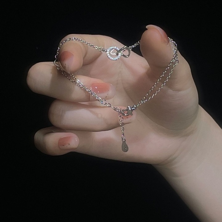 Bratara din otel titan, Bijuterii dama, inel incorporat