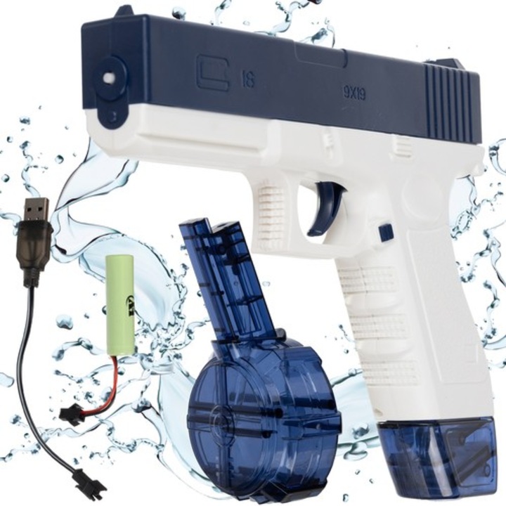 Elektromos vízipisztoly, Zola, automata, USB töltés, űrtartalom 40-400 ml, 20,5 x 3 x 13,6 cm